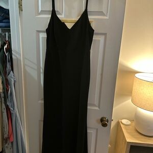 Lulu's Elegant Black One Shoulder Dress